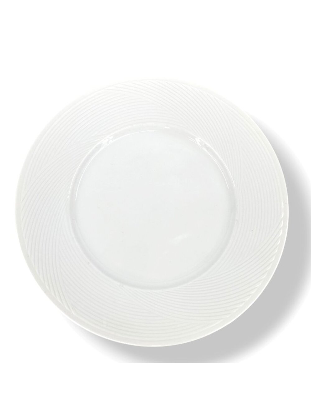 Dansk Tapestries Winter White Dinner Plates Set Of Two 11" By Jack Lenor Larsen